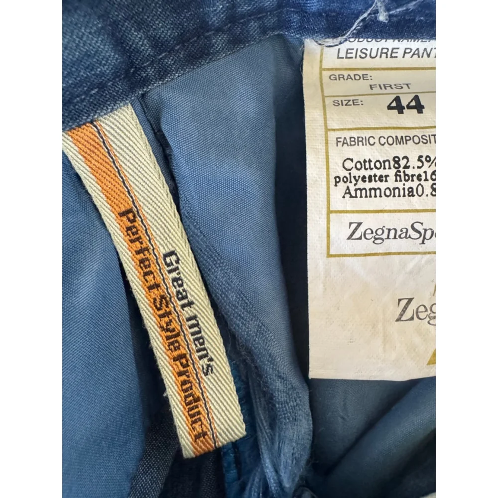 Zegna Sport Blue Denim Pants Waist 44